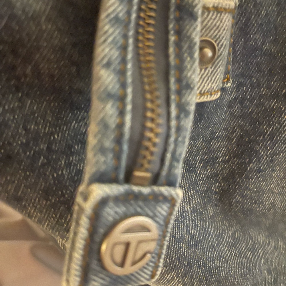 Large Telfar Denim Shopper- Distressed Blue - Picture 5 of 11